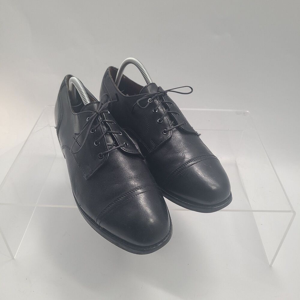 Allen Edmonds Corporate Casuals Black Cap Toe Dress Shoes Sz 8.5 D